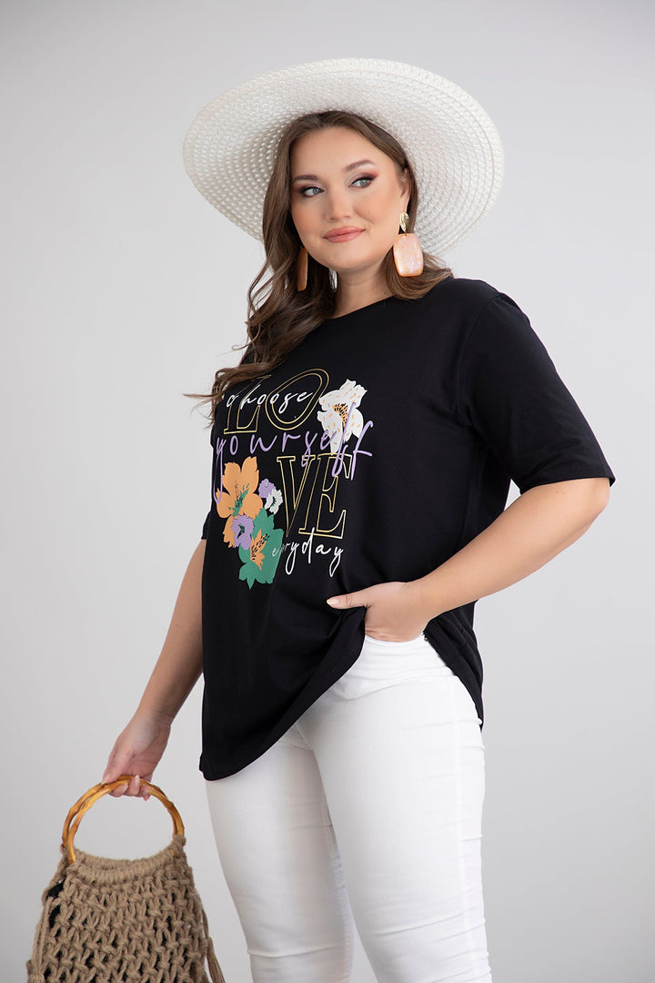 Pametna majica s cvjetnim uzorkom