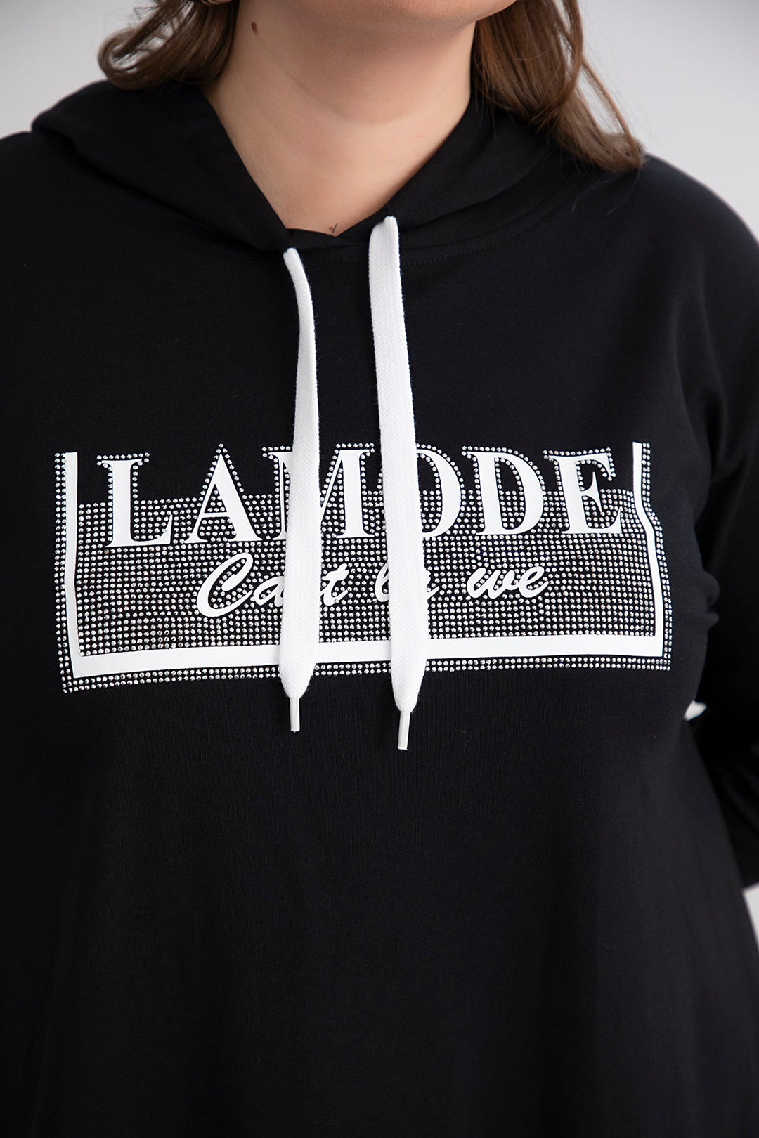 Tunika s kapuljačom i vezivanjem - A-linija