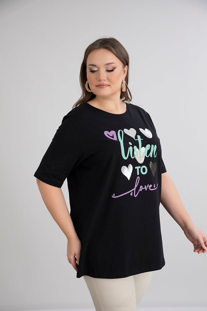 Pamuk tunika "Listen to Love"