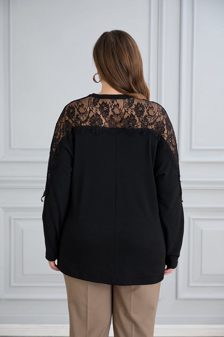 Elegantna majica od viskoze s čipkom