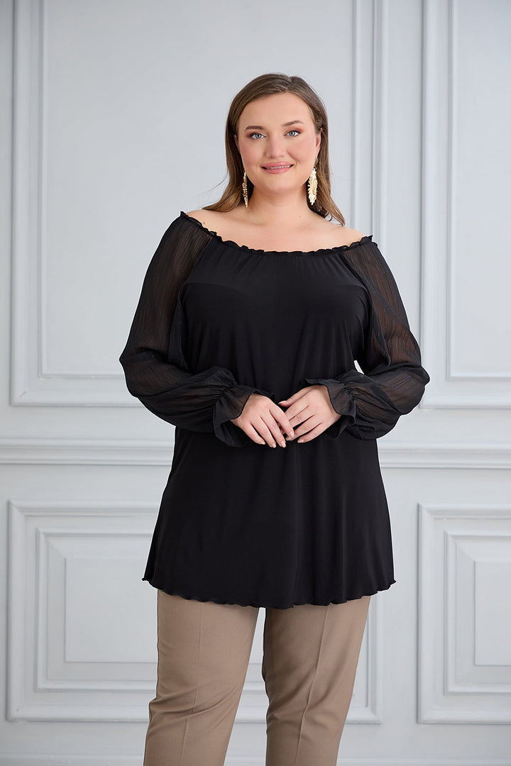 Tunika s chic šifon rukavima