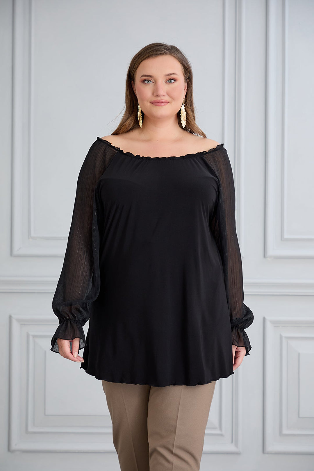 Tunika s chic šifon rukavima
