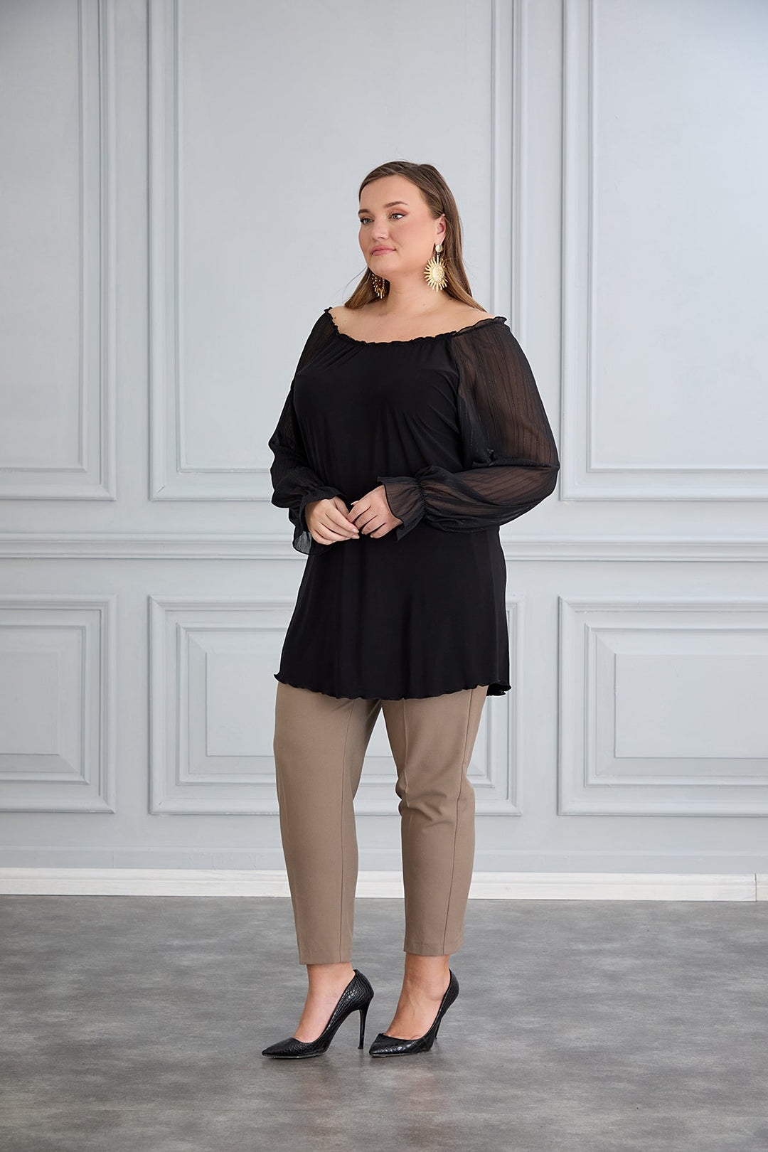 Tunika s chic šifon rukavima