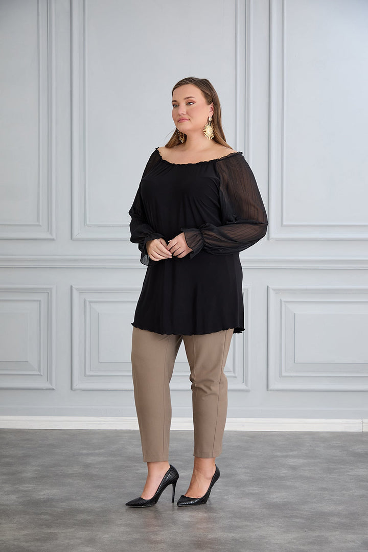 Tunika s chic šifon rukavima