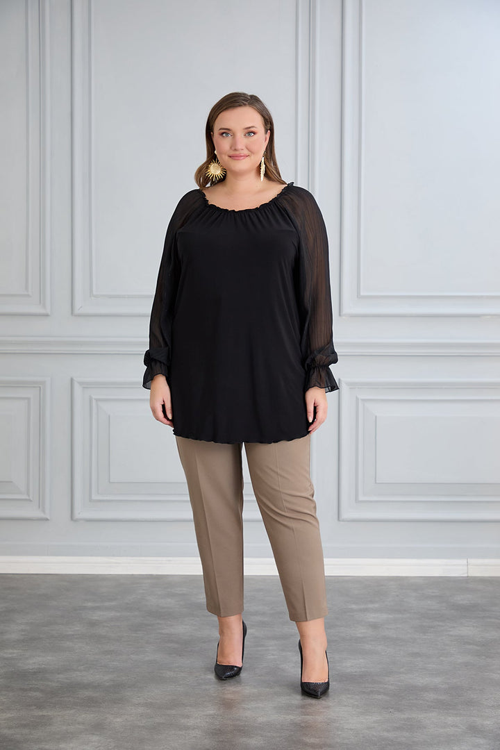 Tunika s chic šifon rukavima