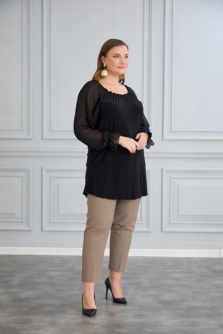 Tunika s chic šifon rukavima
