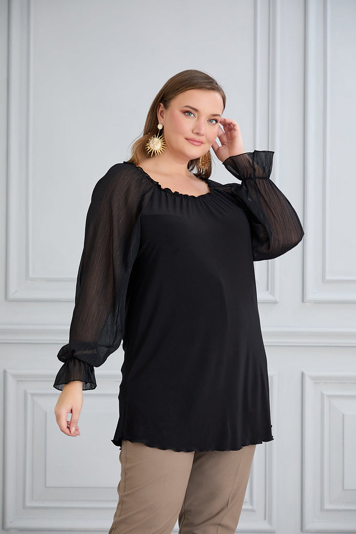 Tunika s chic šifon rukavima