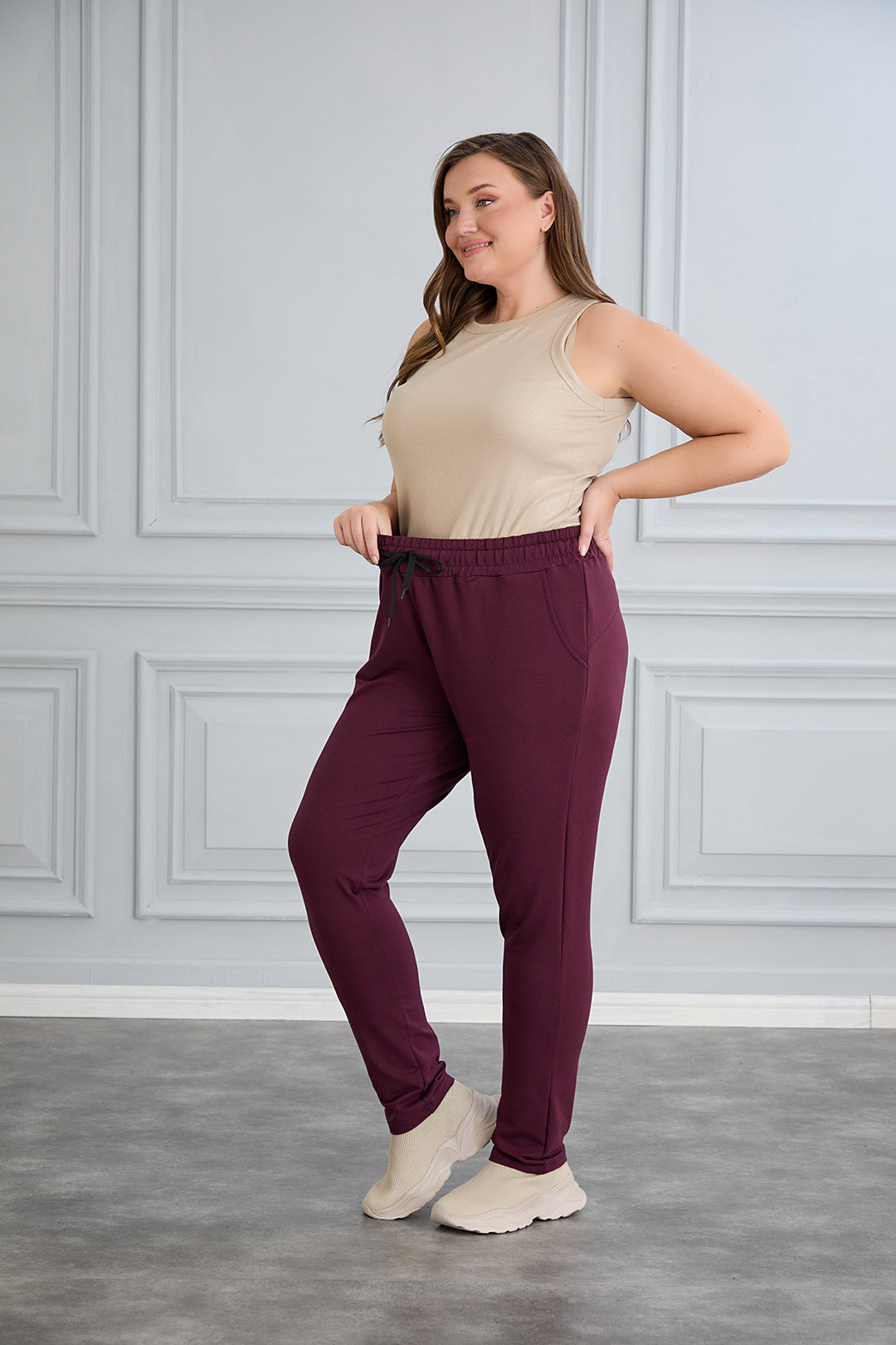 Sportske hlače Daily Classic - Bordo