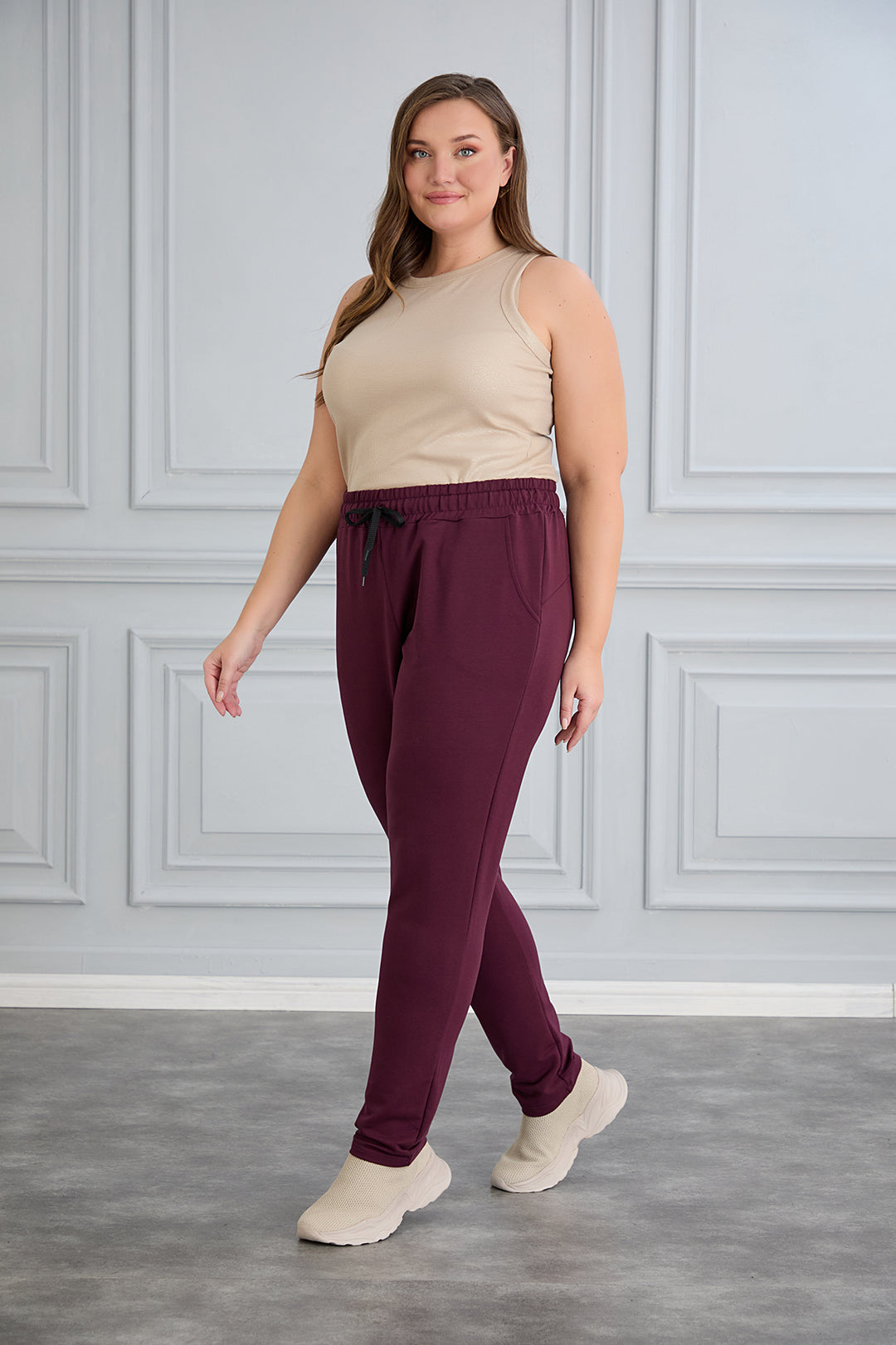 Sportske hlače Daily Classic - Bordo