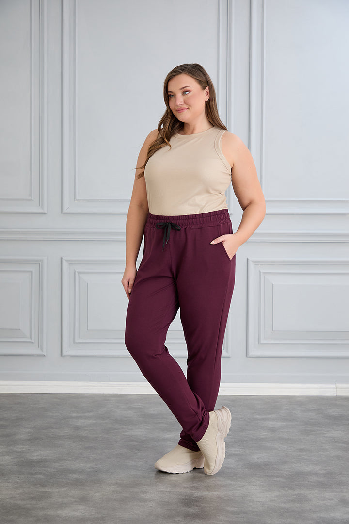 Sportske hlače Daily Classic - Bordo