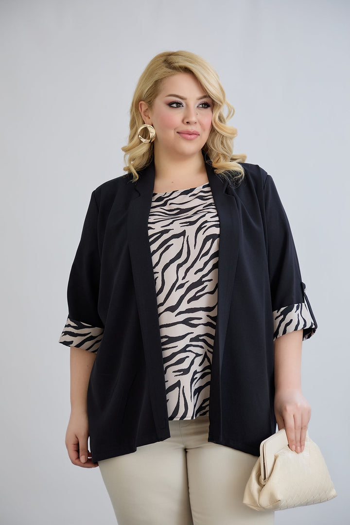 Set od 2 komada - bezručna bluzica i sako