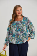 Bluza širokog kroja za punije žene