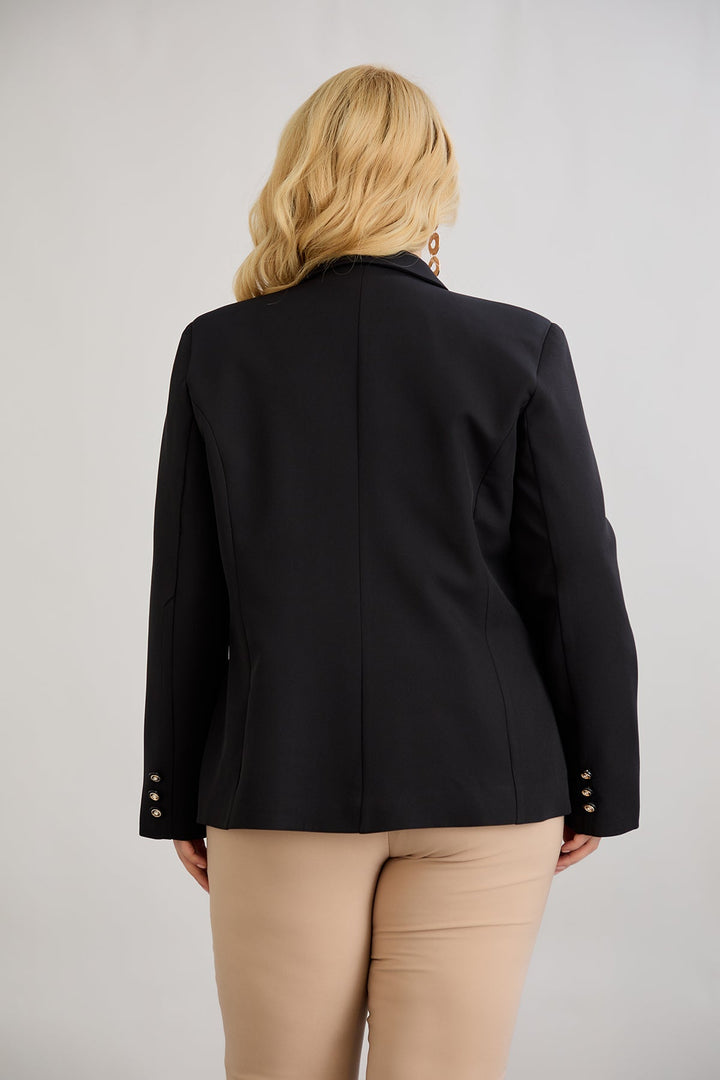 Elegantan i moderan sako s podstavom - Crna