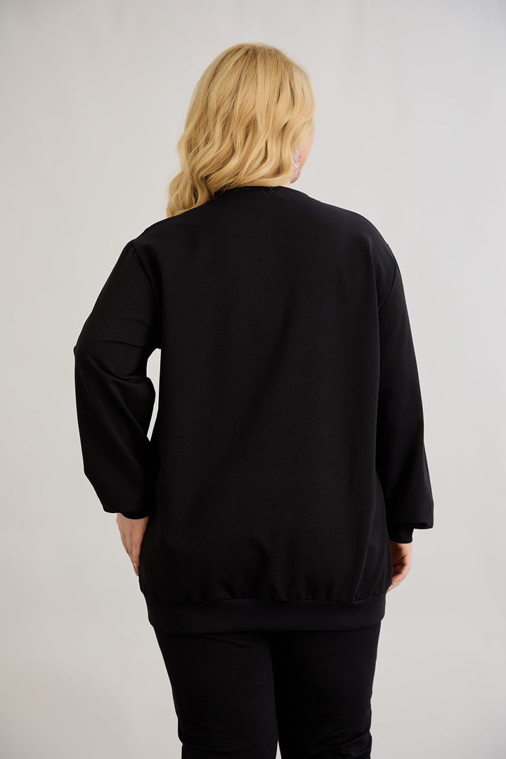 Pamučna bluzica s natpisom - Slow morning