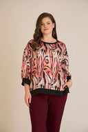 Jesenska elegantna bluza u toplim nijansama