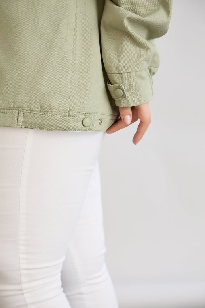 Proljetna jakna od pamuka s kapuljačom - dvobojna