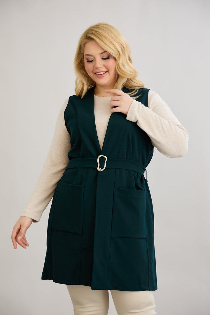 Prsluk s remenom - Zelena