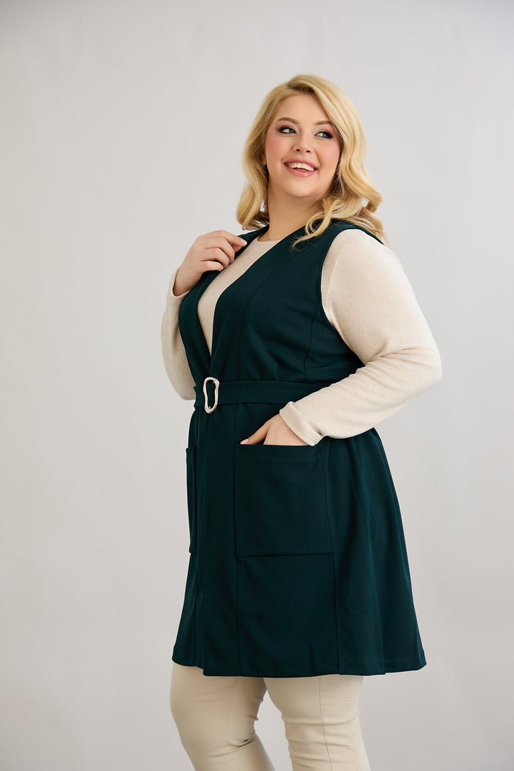 Prsluk s remenom - Zelena