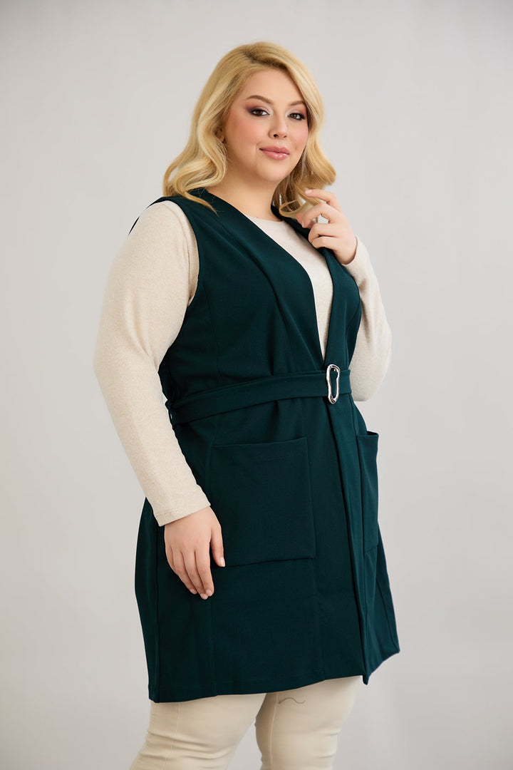 Prsluk s remenom - Zelena