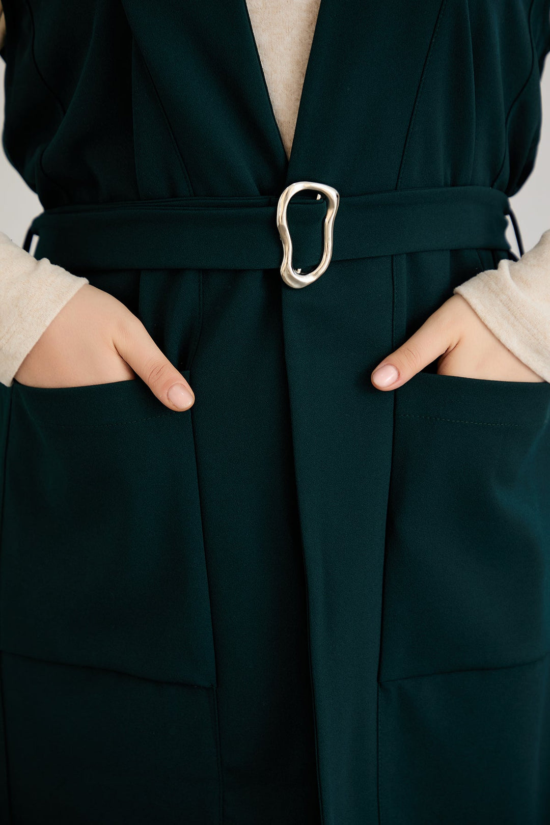 Prsluk s remenom - Zelena