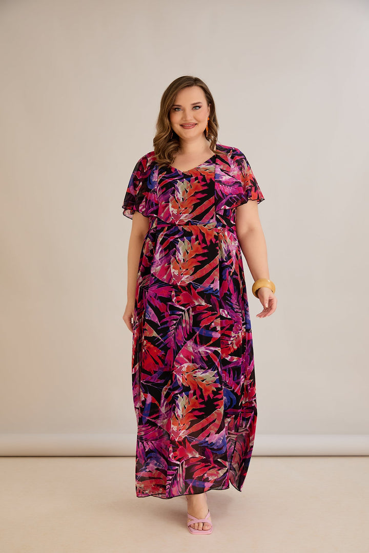 Lagana duga haljina s elastičnom podstavom i jarkim bojama