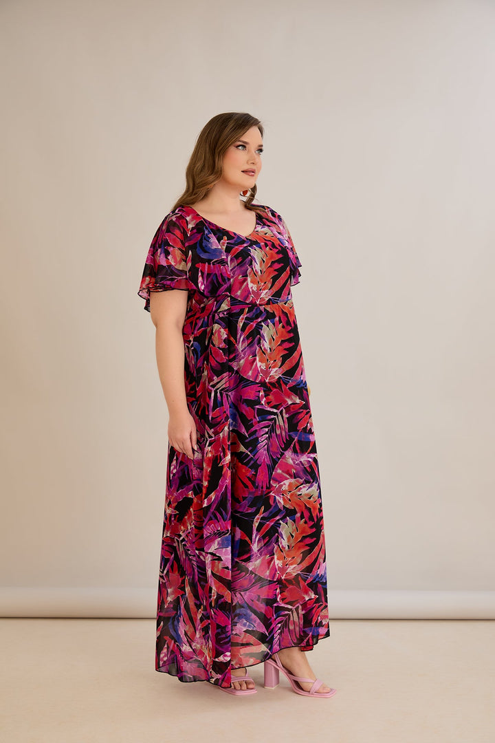 Lagana duga haljina s elastičnom podstavom i jarkim bojama