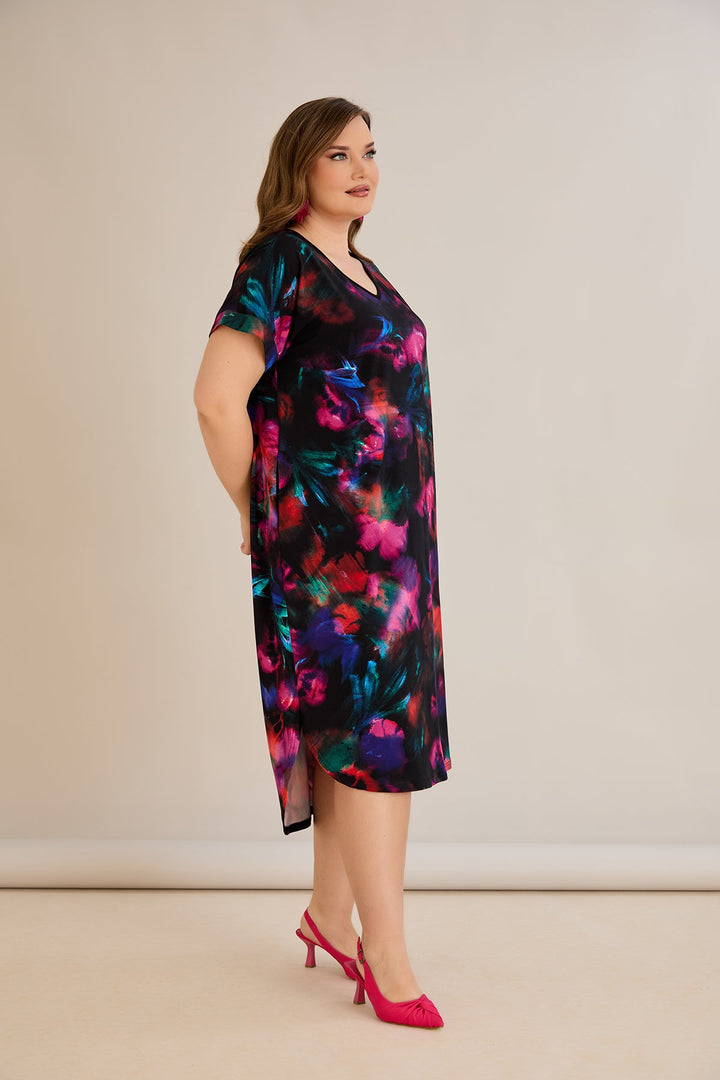 Haljina s vezanjem na leđima u šarenom uzorku