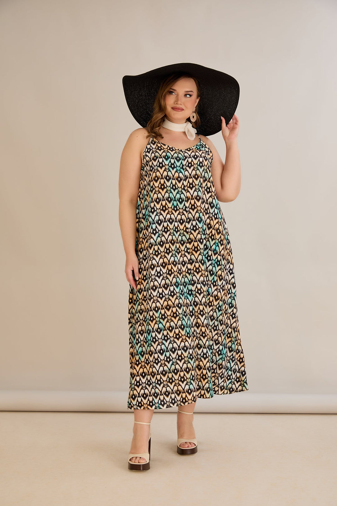 Haljina od prirodne viskoze s printom