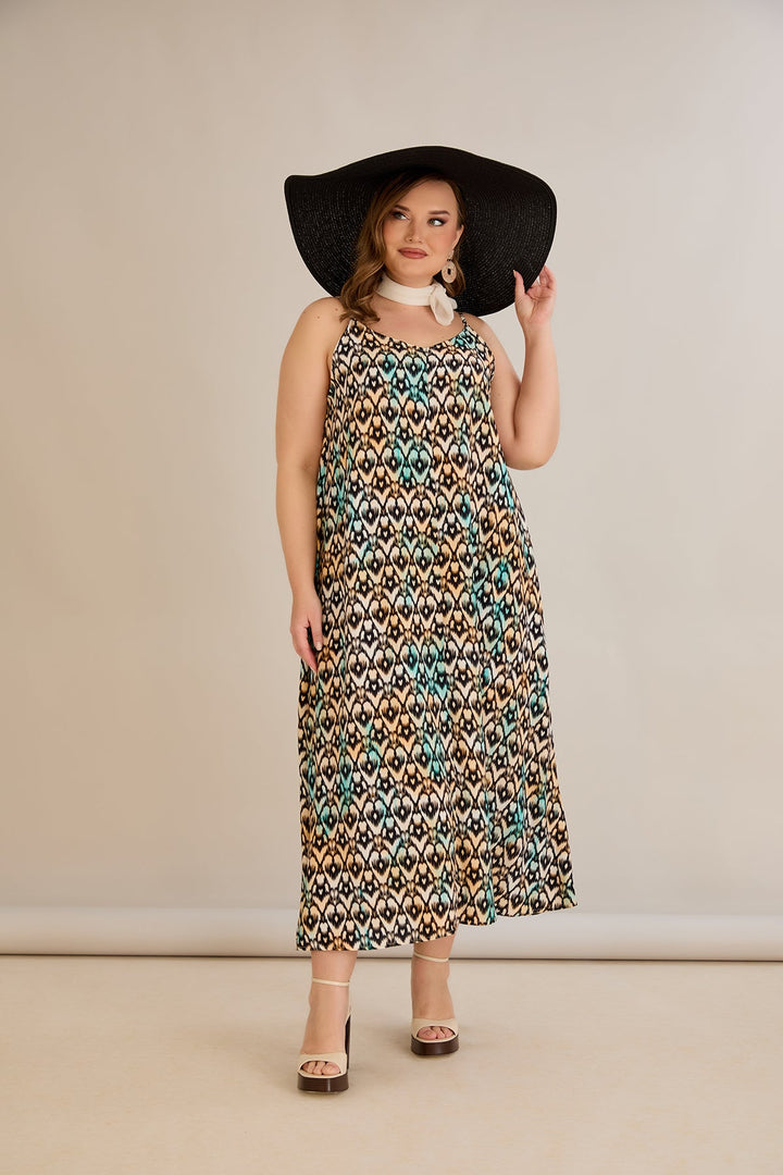 Haljina od prirodne viskoze s printom