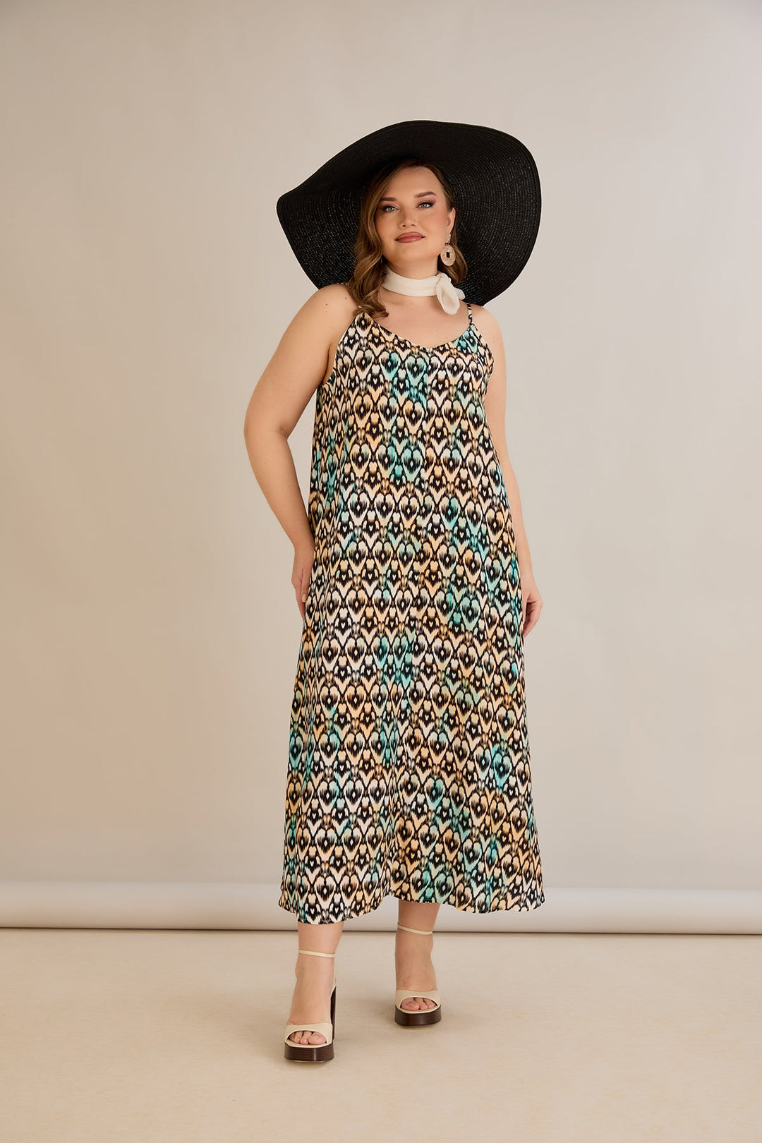 Haljina od prirodne viskoze s printom