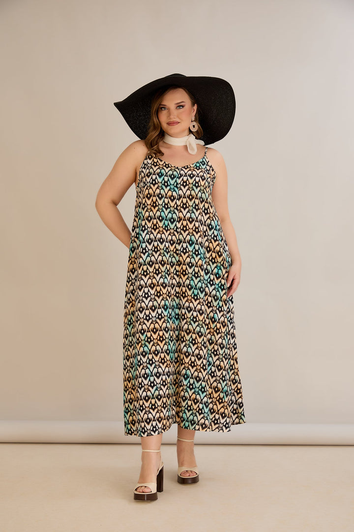 Haljina od prirodne viskoze s printom