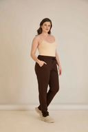 Sportske hlače Daily Classic u boji kave