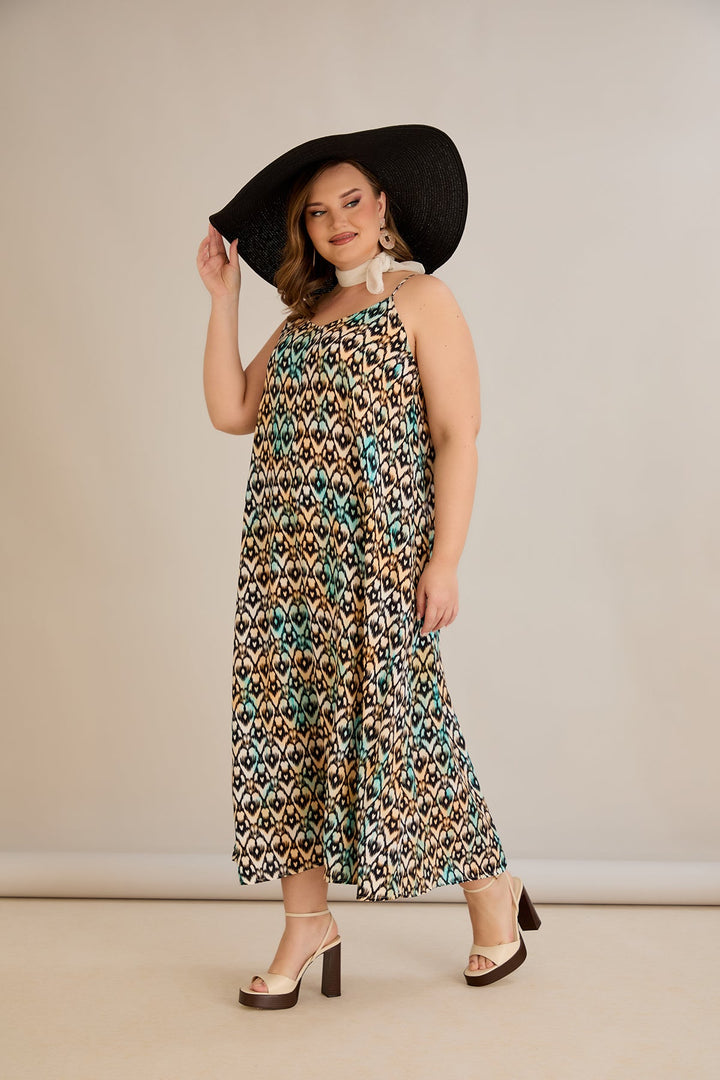 Haljina od prirodne viskoze s printom