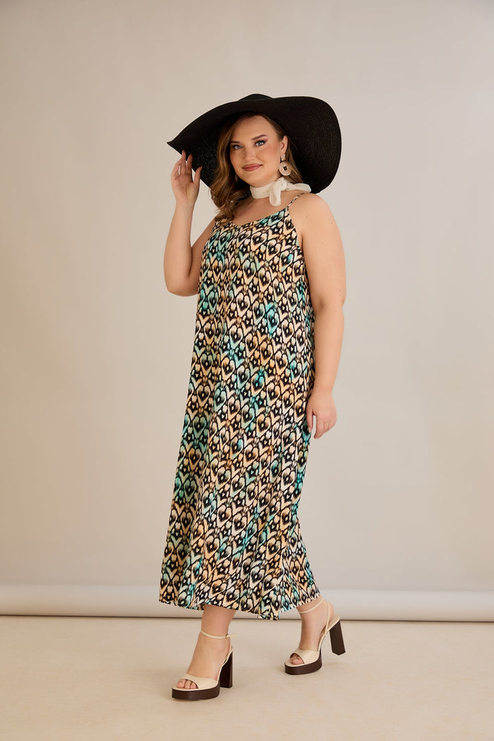 Haljina od prirodne viskoze s printom