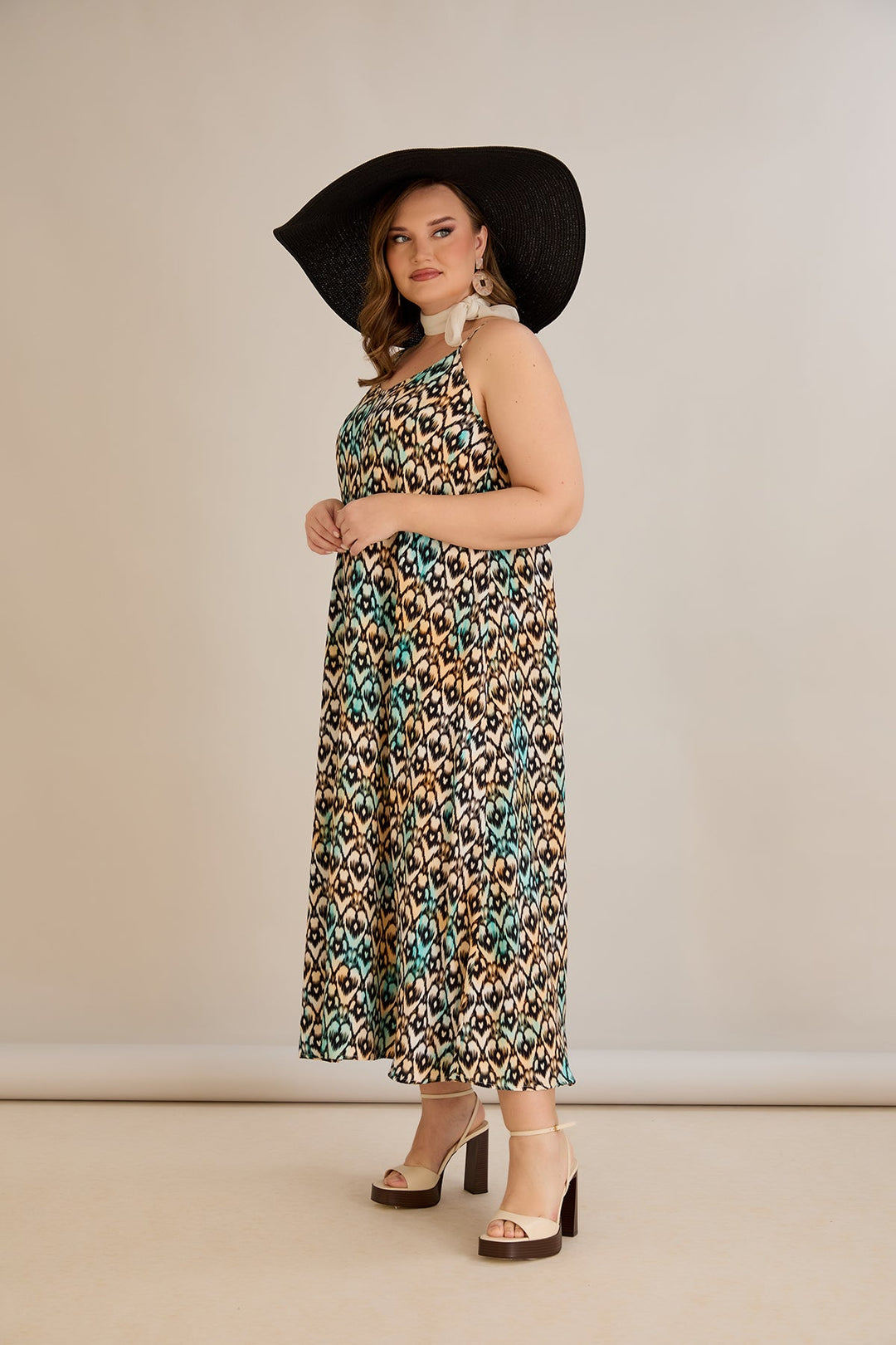 Haljina od prirodne viskoze s printom