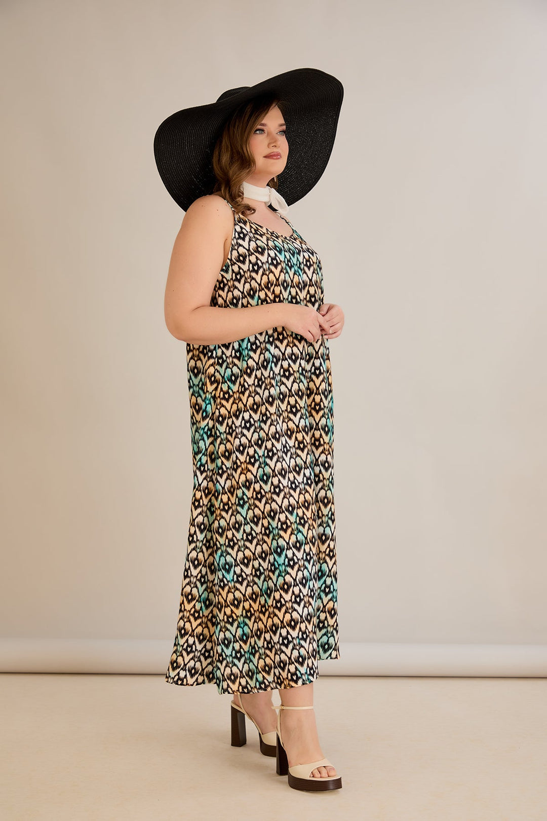 Haljina od prirodne viskoze s printom