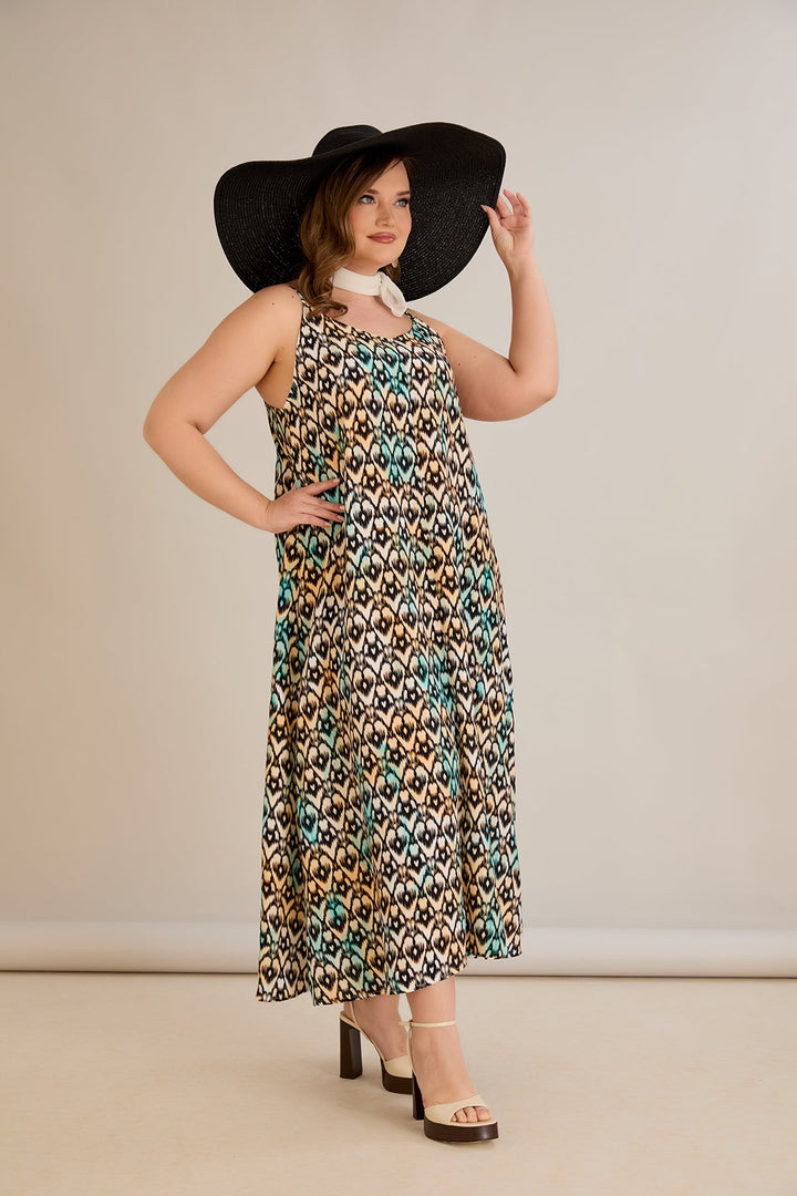 Haljina od prirodne viskoze s printom