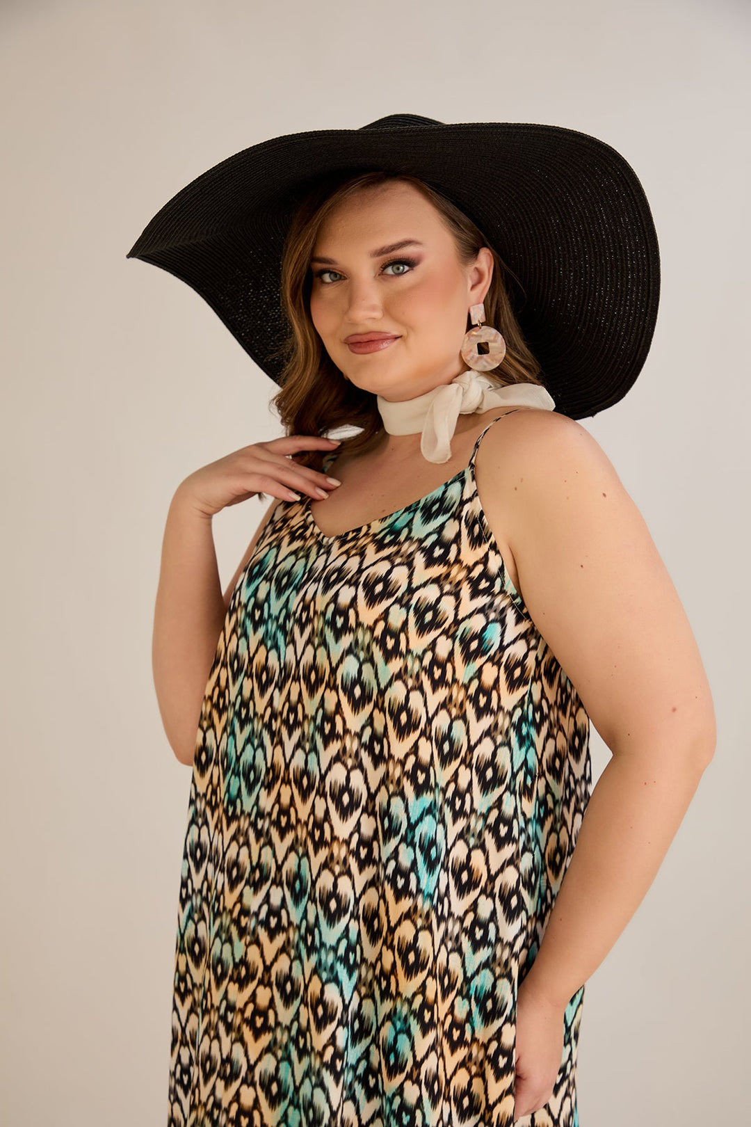 Haljina od prirodne viskoze s printom