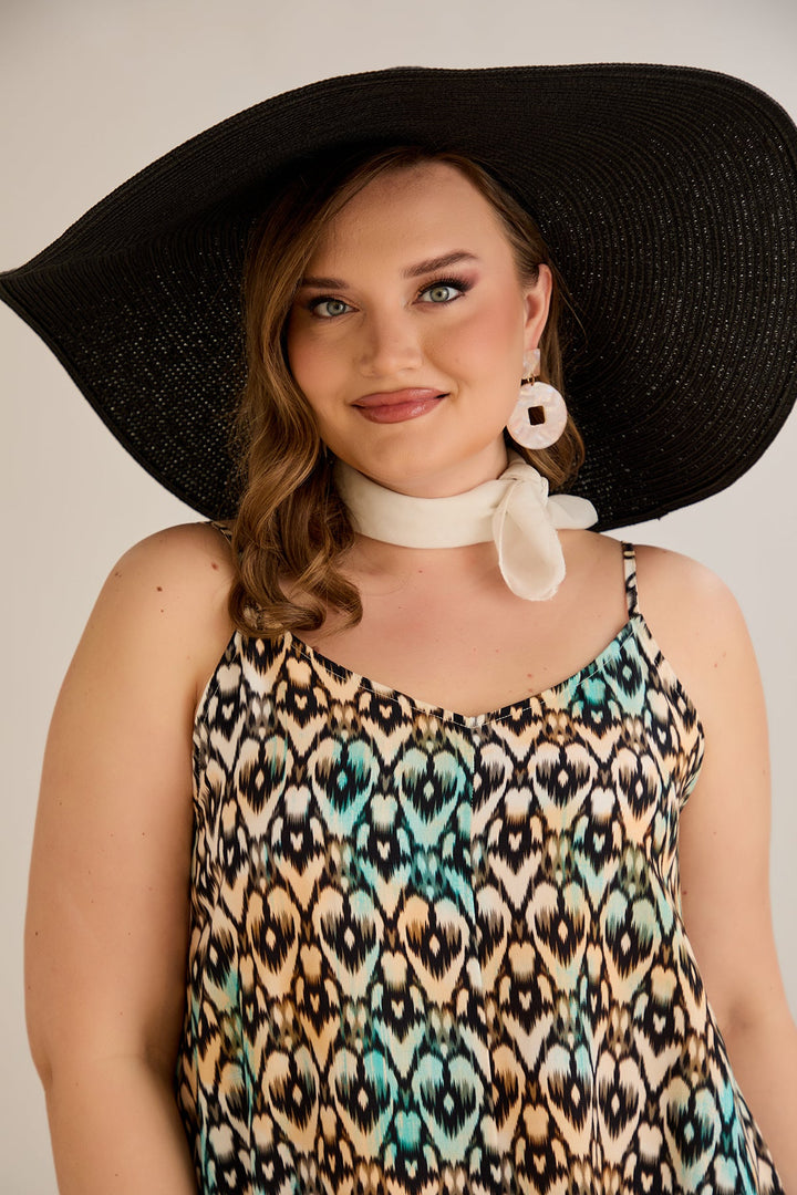 Haljina od prirodne viskoze s printom