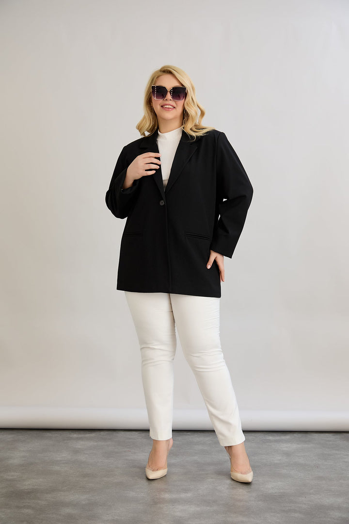 Dugi sako s jednim gumbom Veći brojevi.