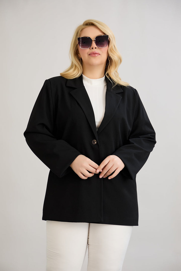 Dugi sako s jednim gumbom Veći brojevi.