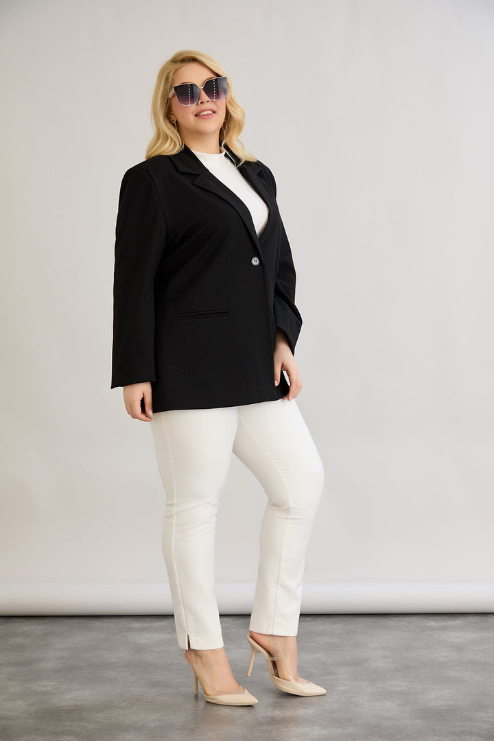 Dugi sako s jednim gumbom Veći brojevi.