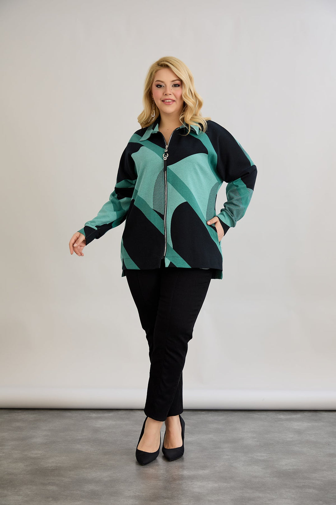 Jakna od pamuka s patentnim zatvaračem i džepovima - Mint