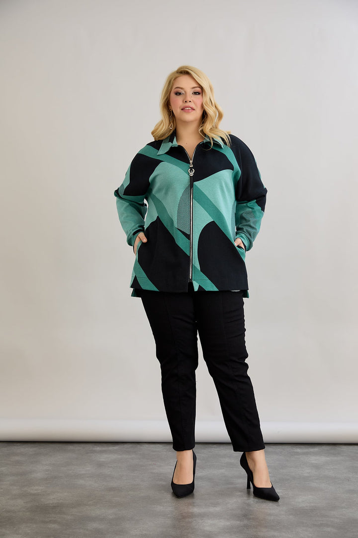 Jakna od pamuka s patentnim zatvaračem i džepovima - Mint