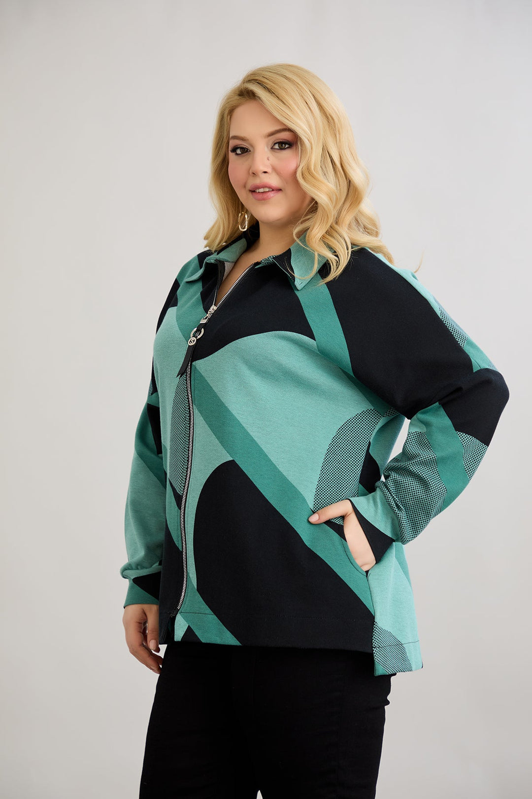 Jakna od pamuka s patentnim zatvaračem i džepovima - Mint