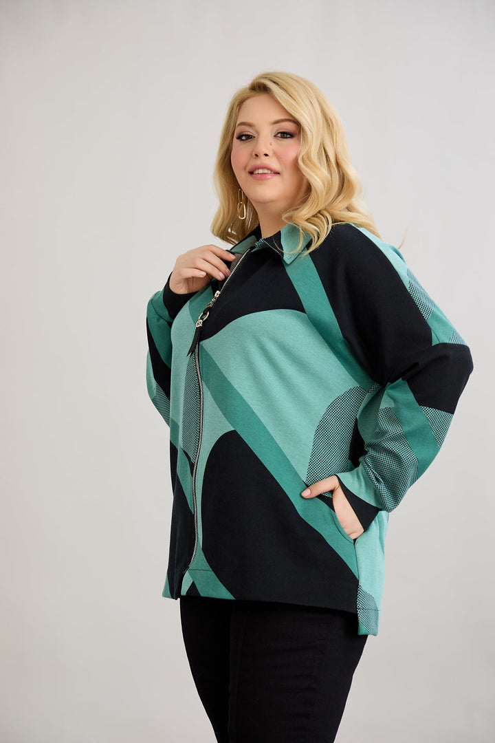 Jakna od pamuka s patentnim zatvaračem i džepovima - Mint