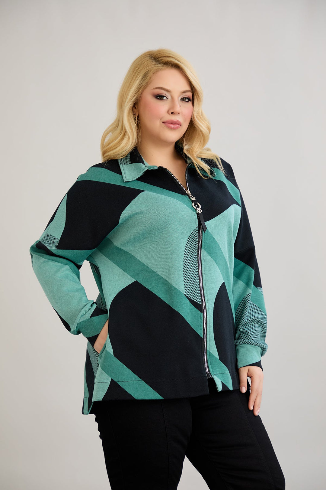 Jakna od pamuka s patentnim zatvaračem i džepovima - Mint