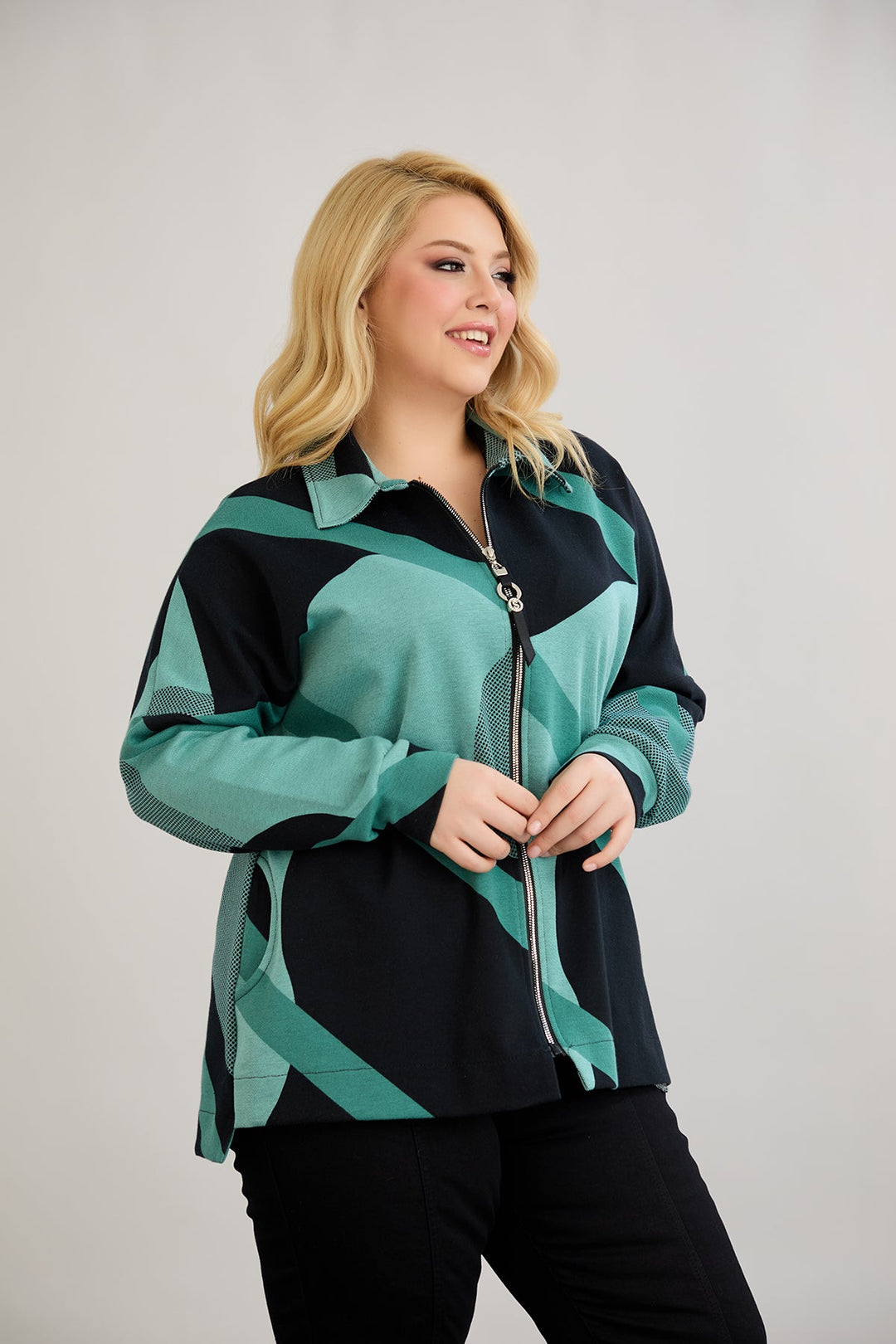 Jakna od pamuka s patentnim zatvaračem i džepovima - Mint