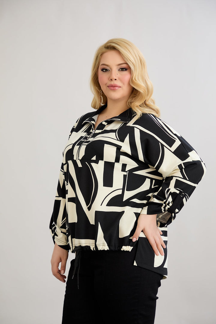 Džemper s vezanjem sprijeda