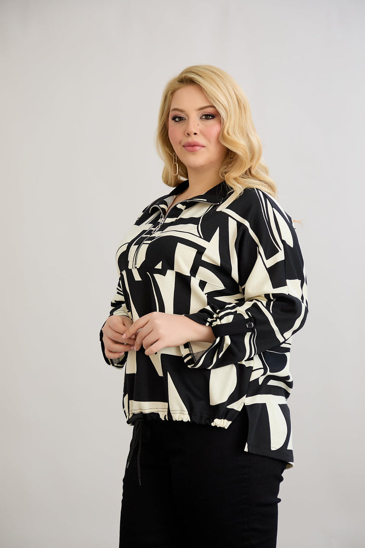 Džemper s vezanjem sprijeda